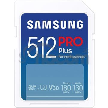Samsung/SDXC/512GB/180MBps/USB 3.0/USB-A/Class 10/+ Adaptér/Modrá MB-SD512SB/WW